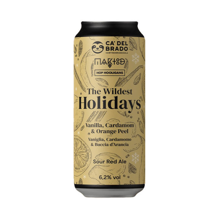 Bere artizanală Ca' del Brado x Hop Hooligans x Maktoob Brewing - The Wildest Holydays: Vanilla, Cardamom & Orange Peel