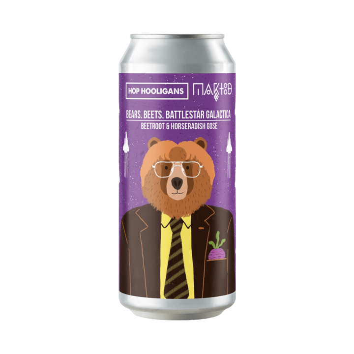 Bere artizanală Hop Hooligans x Maktoob - Bears. Beets. Battlestar Galactica