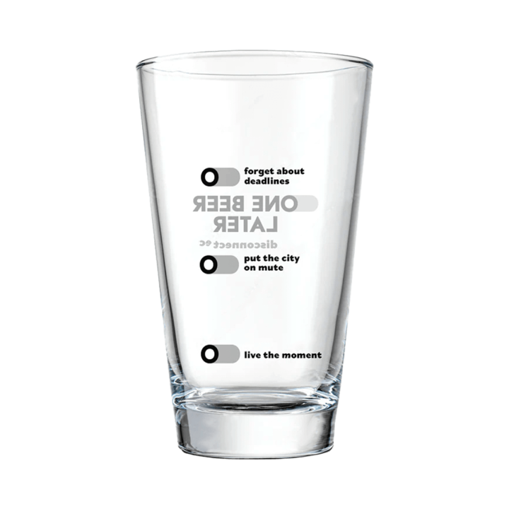 Bere artizanală Pint Glass One Beer Later 400 ml